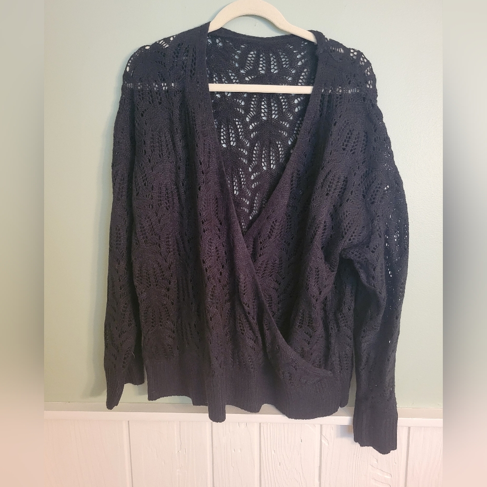 Elegant Black Knit Sweater
